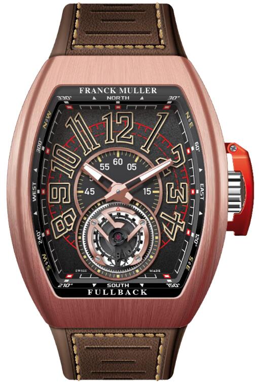 Review Franck Muller Vanguard Fullback Tourbillon Replica Watch V 45 T DT LCK (NR) (BR) (5N) (NR. NR SB) - Click Image to Close